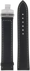 Junkers Curea din piele Junkers 22 mm - neagră/cataramă tip fluture + 5 ani garanție și cadou GRATUIT (P95160)
