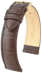 Hirsch Curea Hirsch Duke - maro - 20 mm - M - Střední délka - 18 mm - De aur + 5 ani garanție și cadou GRATUIT (P78500)