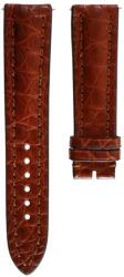 Biatec Curea din piele Biatec crocodil autentic | Maro deschis - 20 mm - Fără cataramă + 5 ani garanție și cadou GRATUIT (P106457)