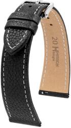 Hirsch Curea Hirsch Bologna - negru - 20 mm - M - Střední délka - 16 mm - Argint + 5 ani garanție și cadou GRATUIT (P96560)