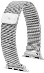 Hirsch Curea Hirsch Milanaise pentru Apple Watch - argintiu - 22 mm + 5 ani garanție și cadou GRATUIT (P106759)