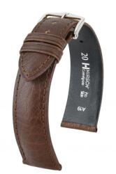 Hirsch Curea Hirsch Camelgrain - maro închis - 18 mm - L - Standardní délka (doporučujeme) - 16 mm - De aur + 5 ani garanție și cadou GRATUIT (P80212)