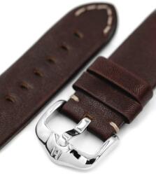 Hirsch Curea Hirsch Ranger pentru Apple Watch - maro - 22 mm - L - Standardní délka (doporučujeme) - 22 mm - Argint + 5 ani garanție și cadou GRATUIT (P112343)