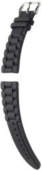 Hirsch Curea Hirsch Jelly (NO QR) - negru - 18 mm - L - Standardní délka (doporučujeme) - 16 mm - Argint + 5 ani garanție și cadou GRATUIT (P74605)