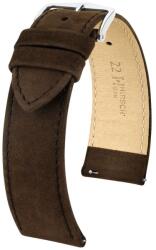 Hirsch Curea Hirsch Osiris Nubuk - maro - 20 mm - M - Střední délka - 18 mm - Argint + 5 ani garanție și cadou GRATUIT (P78251)