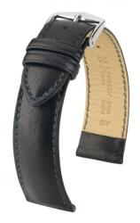 Hirsch Curea Hirsch Merino - negru, mat - 20 mm - M - Střední délka - 18 mm - De aur + 5 ani garanție și cadou GRATUIT (P80084)