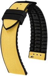Hirsch Curea Hirsch Arne - galben - 22 mm - L - Standardní délka (doporučujeme) - 20 mm - Negru + 5 ani garanție și cadou GRATUIT (P103452)
