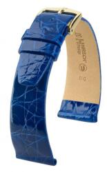 Hirsch Curea Hirsch Prestige Crocodile - albastru regal - 12 mm - M - Střední délka - 10 mm - Argint + 5 ani garanție și cadou GRATUIT (P99700)