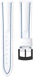 Biatec Curea din piele Biatec | Albă din piele de vițel - 20 mm - Negru + 5 ani garanție și cadou GRATUIT