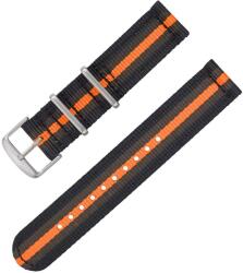 Laco GMT curea de nylon - Černo-oranžová + 5 ani garanție și cadou GRATUIT (P128683)