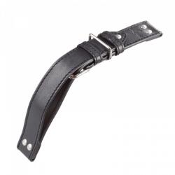 Laco Fliegerlederband - negru - 22 mm - XL - Prodloužená délka + 5 ani garanție și cadou GRATUIT (P81882)
