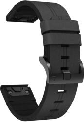 Garmin Curea pentru Garmin QuickFit 22mm, piele neagră - 22 mm + 5 ani garanție și cadou GRATUIT (P102766)