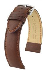 Hirsch Curea Hirsch Merino - maro auriu, mat - 20 mm - L - Standardní délka (doporučujeme) - 18 mm - Argint + 5 ani garanție și cadou GRATUIT (P40413)