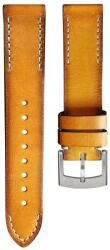 Biatec Curea din piele Biatec | Honey vintage - 20 mm - Argint + 5 ani garanție și cadou GRATUIT