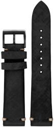MeisterSinger Curea din piele MeisterSinger SVSL_DS. 18DLC neagră - 20 mm + 5 ani garanție și cadou GRATUIT (P34479)