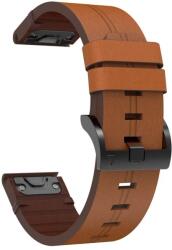 Garmin Curea pentru Garmin QuickFit 22mm, piele maro + 5 ani garanție și cadou GRATUIT