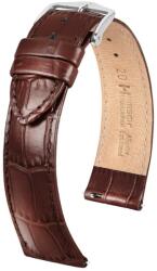 Hirsch Curea Hirsch Louisianalook - maro - 18 mm - L - Standardní délka (doporučujeme) - 16 mm - Argint + 5 ani garanție și cadou GRATUIT (P111069)