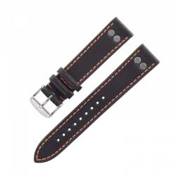 Laco Curea Laco Pilot Strap - negru/portocaliu - 18 mm - XL - Prodloužená délka - 16 mm + 5 ani garanție și cadou GRATUIT (P84200)