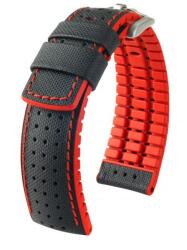 Hirsch Curea Hirsch Robby - roșu - 22 mm - L - Standardní délka (doporučujeme) - 20 mm - Argint + 5 ani garanție și cadou GRATUIT (P74374)