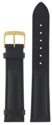 Junkers Curea din piele Junkers 20 mm - negru/cataramă aurie + 5 ani garanție și cadou GRATUIT (P78041)