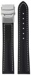 Junkers Curea din piele Junkers 22mm - negru/cu cataramă basculantă - 22 mm + 5 ani garanție și cadou GRATUIT (P65623)