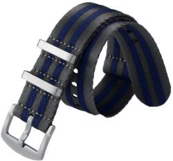 Helveti Curea NATO Sports stripes, albastru-gri 20 mm - 20 mm