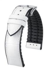 Hirsch Curea Hirsch Paul - albă - 20 mm - M - Střední délka - 18 mm - Argint + 5 ani garanție și cadou GRATUIT (P76934)
