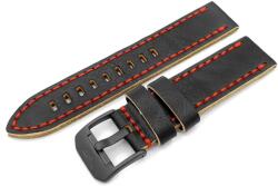 Vostok-Europe Curea din piele Vostok Europe pentru Almaz 6S11-320C260 - negru/cataramă neagră + 5 ani garanție și cadou GRATUIT (P134372)