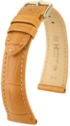 Hirsch Curea Hirsch London Alligator - miere, mat - 20 mm - L - Standardní délka (doporučujeme) - 18 mm - Aur roz + 5 ani garanție și cadou GRATUIT (P107396)