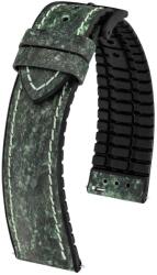 Hirsch Curea Hirsch Stone - verde - 20 mm - L - Standardní délka (doporučujeme) - 18 mm - Negru + 5 ani garanție și cadou GRATUIT (P100300)