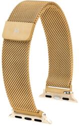 Hirsch Brățară Hirsch Milanaise pentru Apple Watch - aurie - 20 mm + 5 ani garanție și cadou GRATUIT