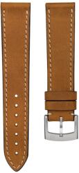 Biatec Curea din piele Biatec | Nubuc vintage maro - 20 mm - Argint + 5 ani garanție și cadou GRATUIT