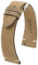 Hirsch Curea Hirsch Serro - maro auriu - 22 mm - L - Standardní délka (doporučujeme) - 18 mm - Argint + 5 ani garanție și cadou GRATUIT (P95371)
