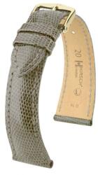 Hirsch Curea Hirsch London Lizard - gri, lucioasă - 17 mm - L - Standardní délka (doporučujeme) - 16 mm - Aur roz + 5 ani garanție și cadou GRATUIT (P102550)