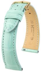 Hirsch Curea Hirsch London Alligator - albastru pastel, mat - 21 mm - L - Standardní délka (doporučujeme) - 18 mm - Aur roz + 5 ani garanție și cadou GRATUIT (P99772)