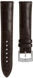 Biatec Curea din piele Biatec | Aligator adevărat maro - 20 mm - Argint + 5 ani garanție și cadou GRATUIT (P110665)