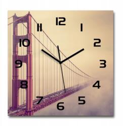 TULUP Függő üveg falióra San Francisco híd 60x60 cm (pl_zsk_60x60_f_85695619)