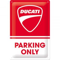 Nostalgic Art Germany Placă Decor metalică 20 x 30 - Ducati Parking Only - Parcare Doar pentru Ducati (22426)
