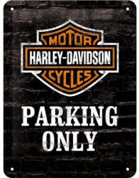 Nostalgic Art Germany Placă metalică 15 x 20 - Harley-Davidson Parking Only - Parcare Doar pentru Harley-Davidson (26117)