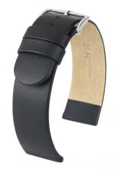 Hirsch Curea Hirsch Scandic - neagră - 26 mm - L - Standardní délka (doporučujeme) - 26 mm - Argint + 5 ani garanție și cadou GRATUIT (P78923)