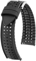 Hirsch Curea Hirsch Nyad - negru - 20 mm - L - Standardní délka (doporučujeme) - 18 mm - Argint + 5 ani garanție și cadou GRATUIT (P128071)