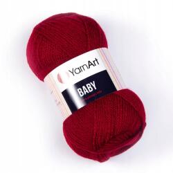 YARNART Baby 3024 Fonal sötétvörös finom, kellemes, puha (BABY-YARNART)