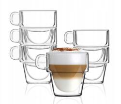 Vialli Design 6 db-os duplafalú pohár szett 280ml Senso (7442)
