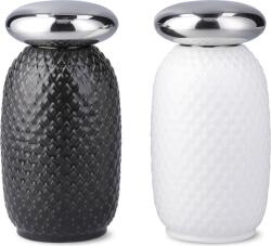 Lyngby Solniță și piperniță Rhombe 13 cm, negru și alb, set 2 piese (201520)