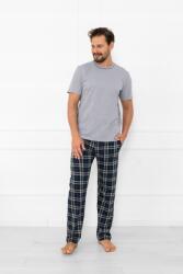 Italian Fashion Férfi rövid ujjú pizsama, hosszú nadrág Andreas XXXL (AAF-MPZ-ANDREKDMD-10)