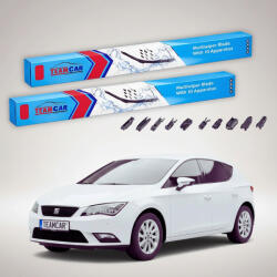 TeamCar Ștergătoare Seat Leon 5F1 2013-prezent | Set Față Flat - TeamCar® (TC-LEON5F1PB16650400FU)