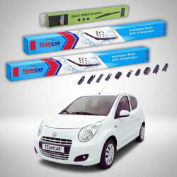 TeamCar Ștergătoare Suzuki Alto IV MF 2008-2014 | Set Față și Spate Flat Premium - TeamCar® (TC-ALTOIVMF530350250FP)