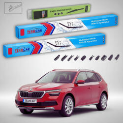 TeamCar Ștergătoare Skoda Kamiq NW4 2019-prezent | Set Față și Spate - TeamCar® (TC-KAMIQ-NW4-650-450-330-FU)