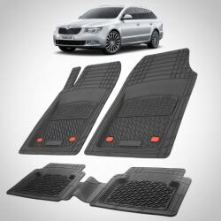 TeamCar Covorase Skoda Superb II Combi Tavita Cauciuc Compatibile 2008-2015 | Negru (SKUddSKODAdd0010)