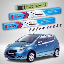 TeamCar Ștergătoare Suzuki Alto V GF 2009-2015 | Set Față și Spate Flat Premium - TeamCar® (TC-ALTOVGF530340250FP)